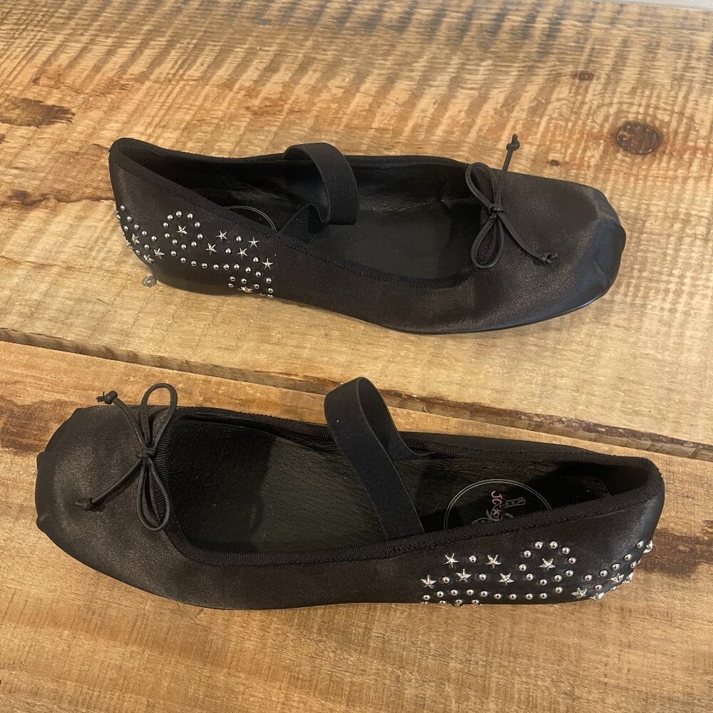 Jeffrey Campbell x FP x UL Stars Align Ballet Flats NWOB Black Size 7.5 - Picture 6 of 12